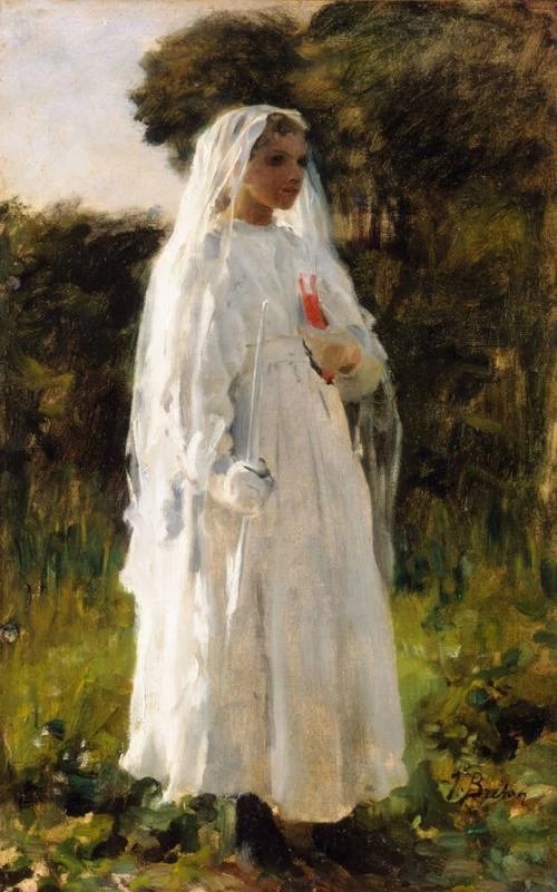 Bambina per la prima comunione - studio